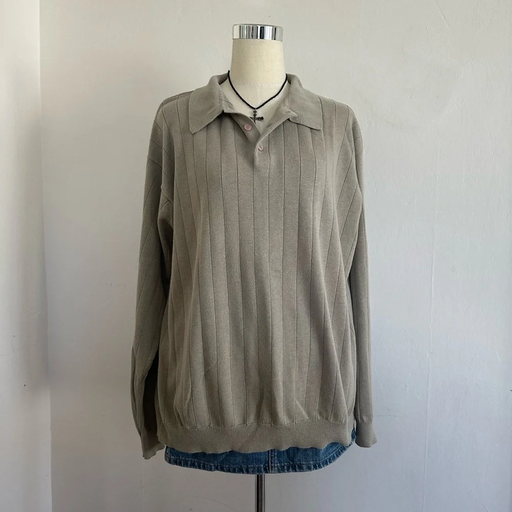 Vintage knit henley